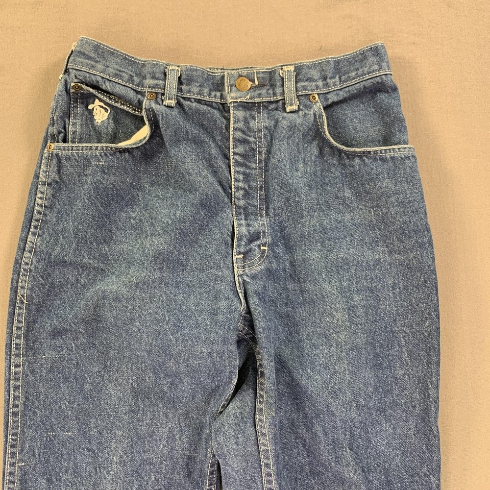 VTG Kenny Rogers Jeans Teen's 15/16 (28x32) Blue Denim Western The Gambler 80s - Picture 3 of 16
